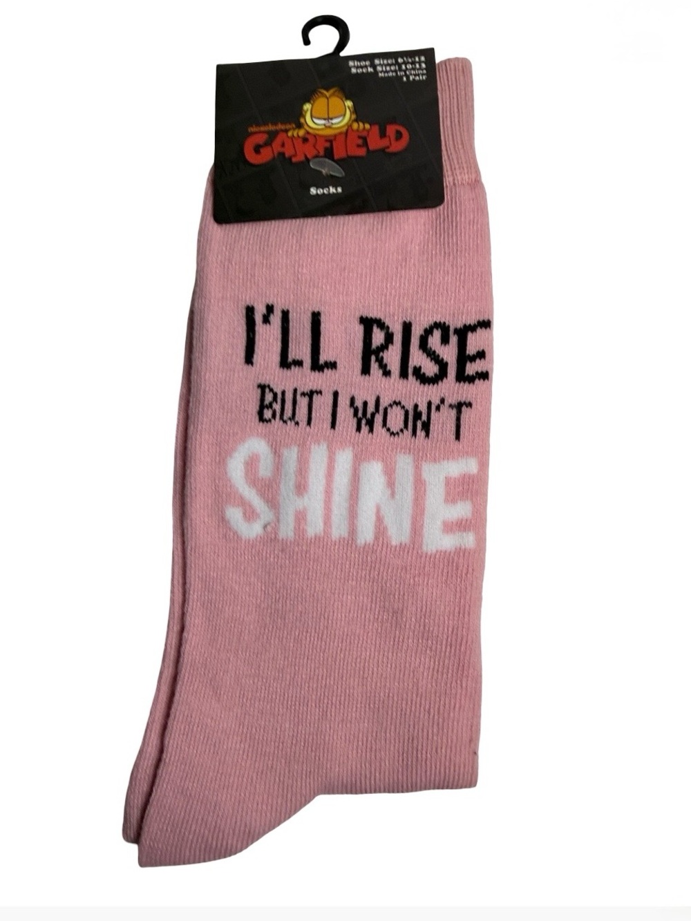 High Point Design Garfield Novelty Crew Socks Men’s Shoe Size 6.5-12